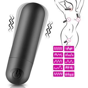Vibrador <span class=keywords><strong>Mini</strong></span> Bullet de 10 Velocidades con Carga USB, Masajeador Vaginal y Anal para Mujeres, Juguetes Sexuales para Adultos, Estimulador de Clítoris - Product Image 1