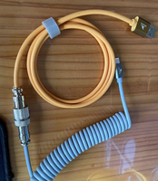 Câble de clavier Darmoshark A1, câble enroulé, USB Type C, chargeur rapide, câble enroulé pour clavier mécanique
