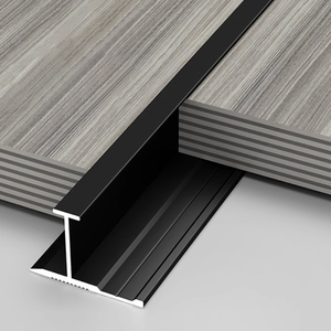 Moulure de bordure en aluminium de type I-Beam pour placage de <span class=keywords><strong>bois</strong></span> UV et panneau intégré avec finition d'angle en plaque de cristal de carbone - Product Image 6