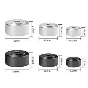 4 Pcs Pieds de support pour enceintes HIFI, patins isolants en alliage d'aluminium, absorption des chocs, bases pour amplificateurs et lecteurs CD - Product Image 6