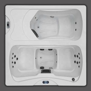 Moderna Bañera de Hielo Frío Integrada de Acrílico <span class=keywords><strong>para</strong></span> 2 Personas con Enfriador, WiFi, Aplicación y Esterilización con Ozono <span class=keywords><strong>para</strong></span> Recuperación de Atletas E116C - Product Image 2