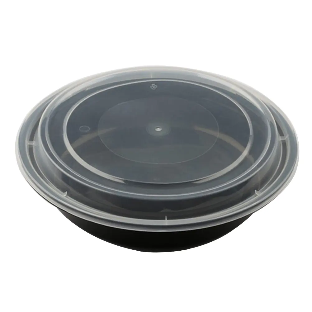 Carry Out Food Containers Togo Lunch Box Containers Disposable Plastic PP Lunch Boxes Round Take Out Food Box