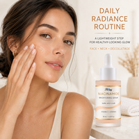 Sérum facial 5 en 1 au collagène 30 ml, hydratant, nourrissant, éclaircissant la peau, sérum à la nicotinamide, anti-taches, sérum éclaircissant pour le visage