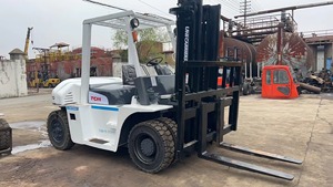 Good Condition High Quality Used TCM FD70 7Ton Forklift 2023 Made in Japan Three-section Portal <b>Frame</b> Engine Gearbox Pump - Product Image 2