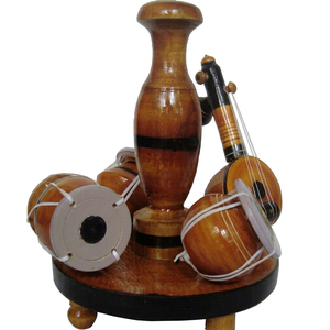 Support décoratif pour instruments de musique en bois, forme ronde, artisanat folklorique fait main, décoration d'intérieur - Product Image 1