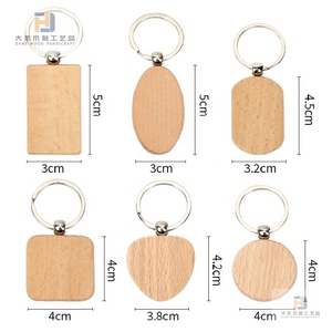 Unfinished DIY Beech Wood Keyring Craft Engraved <strong>Key</strong> <strong>Chain</strong> Gifts <strong>Crafts</strong> OEM Wooden Keychain <strong>Key</strong> Fob Tag for Gifts - Product Image 1