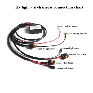 SANV 12V H1 H4 H7 9005 9006 Relay Wire Harness for BI Xenon&<b>LED</b> <b>Projector</b> Lens Laser Headlight - Product Image 4