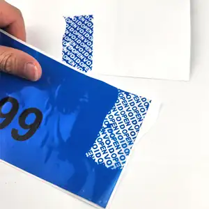 Étiquette anti-déchirure VOID Autocollant de sceau anti-contrefaçon inviolable Découverte du mot gauche anti-contrefaçon Étiquette d'étanchéité