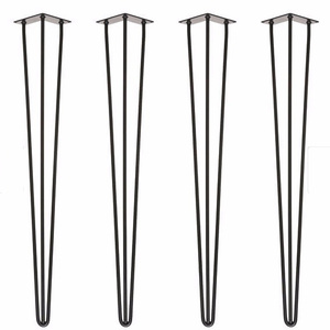 أرجل معدنية على شكل دبوس الشعر رخيصة الثمن لأثاث القهوة وطاولات الطعام - Product Image 5