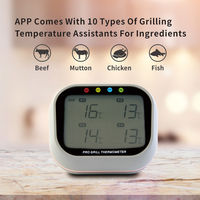 Thermomètre numérique sans fil Mingle APP USB pour aliments, barbecue, four, viande