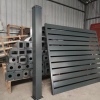 Paneles de Cerca Modulares de Aluminio con Listones Horizontales, Resistentes a la Oxidación, con Recubrimiento en Polvo RAL, Color Personalizado, Pantalla de Privacidad para Jardín y Patio