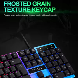 USB 2.0 Wired 104-Keys Keyboard LED Mouse Combo Latest Gaming <b>Accessories</b> for Home Office Notebook Desktop <b>Computer</b> - Product Image 6