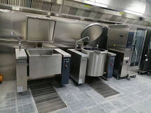 Kommerzieller elektrischer Suppen kessel aus rostfreiem Stahl, der Kochtopf für industrielle Koch geräte der Restaurant kantine kippt - Product Image 5