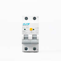 Disjoncteur différentiel EAST 2P 40A 6kA 30mA 230V AC RCBO avec protection contre les surcharges et les courts-circuits EM10LE-63Y C40