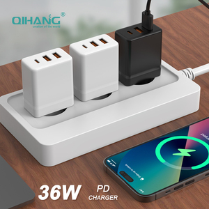 Cargador Rápido de 36W para la UE con QC3.0/PD3.0 SCP <span class=keywords><strong>GAN</strong></span> AC y Puertos Tipo-C y Protección Contra Incendios - Product Image 4