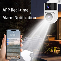 Cámara de Seguridad Inteligente para Exteriores con Doble Lente, IP65 Impermeable, WiFi Tuya, PTZ