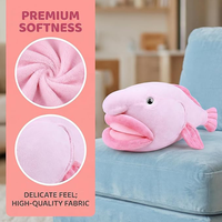 Peluche Poisson-écrevisse de 13 pouces, jouet en peluche doux et mignon, collection unique sur le thème de l'océan, cadeau pour enfants