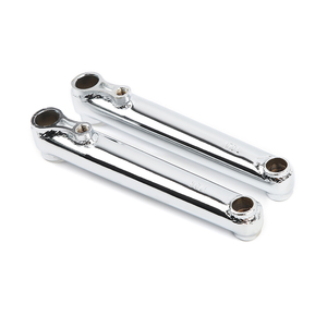 Juego de Bielas para Bicicleta BMX de 19 mm y 48 Ranuras, Plateado y Negro, Bielas BMX de <span class=keywords><strong>Cromoly</strong></span> - Product Image 2