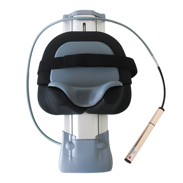 Fashionable Cervical Rehabilitation Neck Traction Device with ABS+Silicone Material Easy Operation for Back Shoulder Pain Relief
