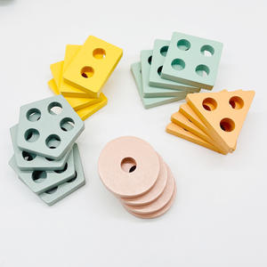 Densité conseil forme Match empilage <span class=keywords><strong>tour</strong></span> tri bricolage bloc de construction jeux enfant Montessori jouets éducatifs pour enfants garçons filles - Product Image 4