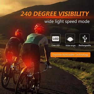 High Elasticity Strap Bike Tail <b>Light</b> Custom Logo <b>USB</b> <b>Rechargeable</b> COB LED 4 Modes Promotional Gift High Brightness Rear <b>Light</b> - Product Image 2