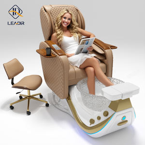 Neue Nagelstudio-Möbel, luxuriöser, moderner Pediküre-Stuhl mit weißer Plattform, Doshower Massage-Maniküre-Pediküre-Stuhl, Fuß-Spa - Product Image 1