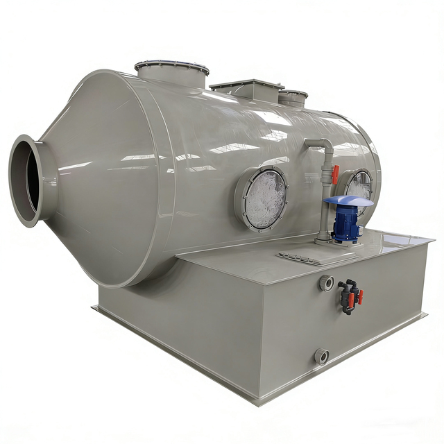 New XICHENG Grey/Beige 50000m/h Air Volume Waste Gas Treatment Equipment Air Wet Scrubber with PP Material Pump Core