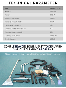 <span class=keywords><strong>Nettoyeur</strong></span> <span class=keywords><strong>vapeur</strong></span> <span class=keywords><strong>professionnel</strong></span> YYVAC 4-en-1 pour un nettoyage en profondeur des canapés, des tapis, des voitures, <span class=keywords><strong>extracteur</strong></span> de tissus portatif, machine à laver - Product Image 6