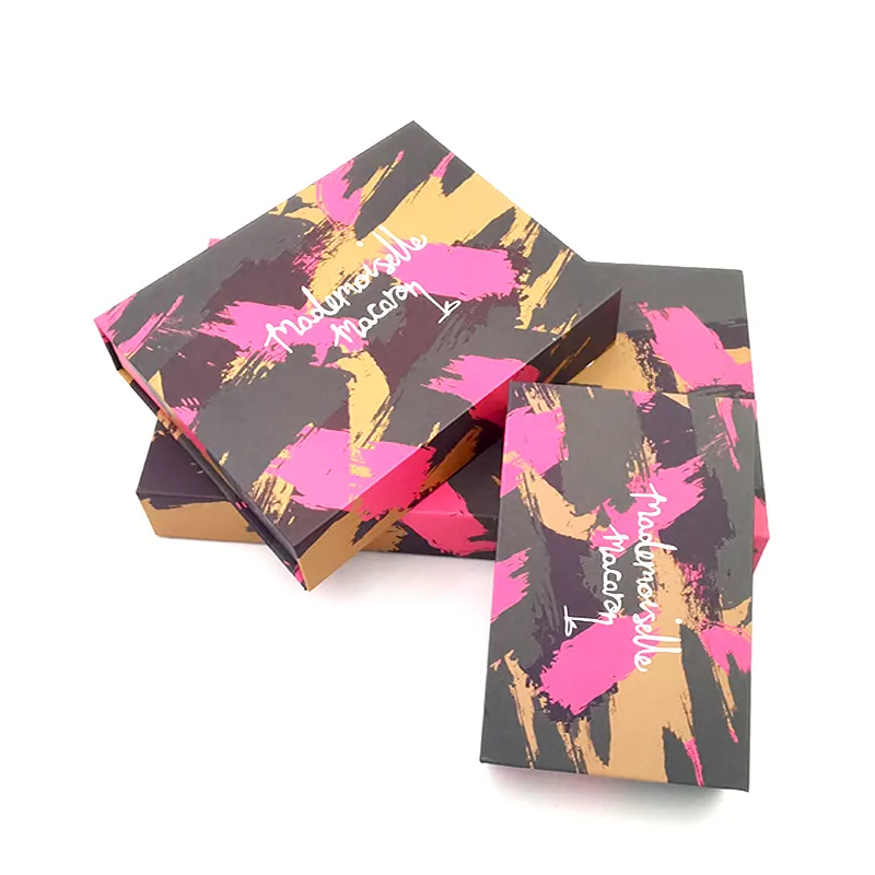 Kingwin оптовая продажа, роскошная Складная жесткая бумажная Подарочная коробка для сладких шоколадных конфет с принтом на заказ