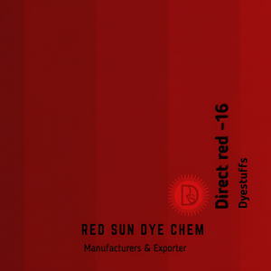 Direct Red 16 Dye con 25 KG Embalaje para Textiles Utiliza Tintes por RED SUN DYE CHEM Fabricante y exportador en India Proveedor - Product Image 1