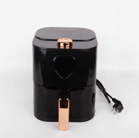 Friteuse à air intelligente 1400W pour la maison, 4-6L, sans huile, électrique, numérique, four à air chaud, pour une cuisine saine