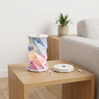 Lampe de bureau pliable rotative rechargeable mini E26, design original, LED, commande tactile, cadeau d'anniversaire pour chambre d'enfant, veilleuse