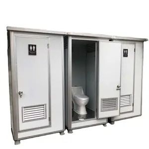 Cheap Sandwich Panel Outdoor Mobile Public Portable Toilet Cabin for Rental