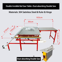 Scie à bois pliable portable de haute qualité, multifonctionnelle, pour le sciage des bords, le collage et le fraisage, idéale pour la table de travail du bois