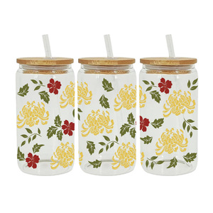 Etiquetas Adhesivas para Botellas de Jugo de 16 oz, Diseño de Corazón <span class=keywords><strong>y</strong></span> <span class=keywords><strong>Margarita</strong></span>, UV DTF, Adhesivos de Transferencia Dorados con Diseño de Cactus Pequeño para Maestros - Product Image 3