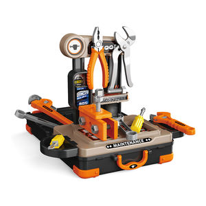 2 en 1 <span class=keywords><strong>Atelier</strong></span> <span class=keywords><strong>Jouet</strong></span> Outil Construction <span class=keywords><strong>Etabli</strong></span> Jouets 28 PCS Pretend Play Kids Tool Bench Set for Boys - Product Image 2