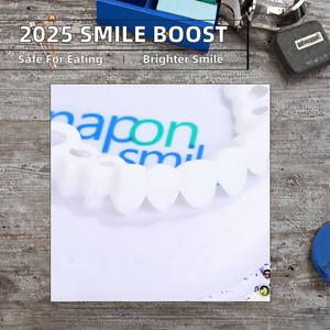 2025 nueva llegada carillas de dientes de sonrisa perfecta <span class=keywords><strong>dentaduras</strong></span> artificiales diente superior inferior accesorios de blanqueamiento de dientes multiusos - Product Image 2