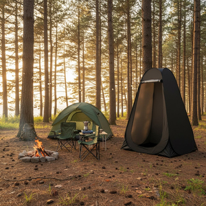 Tente de camping portable moderne en toile imperméable avec fonction de change de vêtements, design pop-up <span class=keywords><strong>pour</strong></span> utilisation en toilettes - Product Image 4