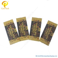 Petite pochette d'emballage de barre de chocolat en plastique à cachetage arrière personnalisé feuille d'aluminium emballage de bonbons alimentaire PE sac à fermeture éclair emballage de bonbons accepter