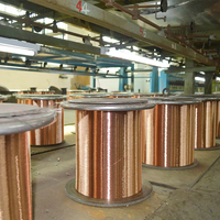 Motor de alambre de bobinado de cobre esmaltado rectangular de suministro global aislamiento especial Precio de chatarra de alambre de cobre esmaltado