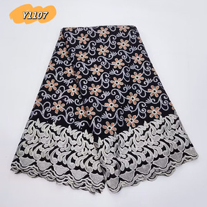 Nakış kuru İsviçre vual dantel kumaş 5 Yard avusturya Lafaya saf pamuk % <span class=keywords><strong>100</strong></span> pamuk hızlı teslimat vual pamuk dantel fransız - Product Image 6