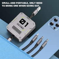 Câble de charge rapide et de transfert de données 3-en-1 Type-C vers USB PD100W, conception extensible de 1,2 m pour téléphones mobiles, matériau TPE