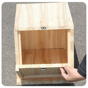 Herramientas de apicultura, colmenas de miel de tierra gruesa de doble puerta, barriles de abejas antiguos clásicos - Product Image 2