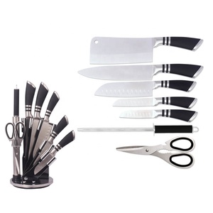 8pcs Stainless Steel Chef <strong>Meat</strong> Carving Bread Utility Fruit Paring Cooking <strong>Knives</strong> <strong>Set</strong> Sharpener Kitchen <strong>Knife</strong> <strong>Set</strong> With Block - Product Image 3
