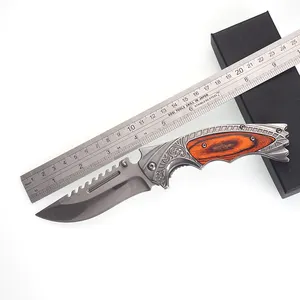 Couteaux de survie personnalisés pliables en acier inoxydable, nouveau style