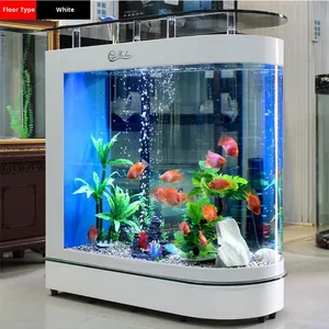 Groot scherm woonkamer scheidingswand ecologisch kogelvormig goudvis <span class=keywords><strong>aquarium</strong></span> klein <span class=keywords><strong>medium</strong></span> ultrahelder glas warmtegebogen - Product Image 1