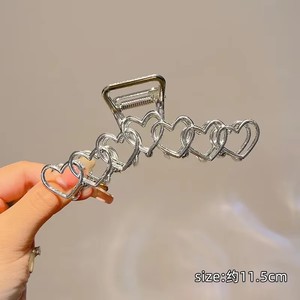 À la mode Y2K étoile coeur pinces à cheveux antidérapant or argent métal coréen grand moyen nouveauté <span class=keywords><strong>crabe</strong></span> <span class=keywords><strong>pince</strong></span> chapeaux pour les femmes - Product Image 4