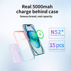 Novo Banco De Potência Sem Fio Mags Adequado para Iphone Super Rápido Carregamento 5000 MAh Fonte De Alimentação Móvel - Product Image 4