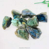 Piedras Naturales en Bruto al por Mayor, Cristal de Labradorita sin Pulir, Piedra de Labradorita Semipulida para Decoración