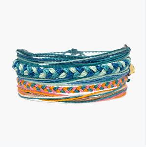 Recién llegados Sunkisssed Seas <span class=keywords><strong>Friendship</strong></span> 5 Pack pulsera impermeable encerado hecho a mano pulseras - Product Image 2